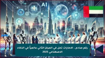 رقم صادم.. الإمارات تحل في المركز الثاني عالمياً في الذكاء الاصطناعي 2025